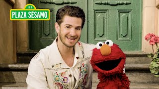 Plaza Sésamo ¡Elmo conoce a Andrew Garfield [upl. by Suedaht]