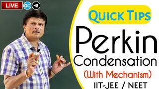 Perkin Condensation  Quick Tips  Formation Of Cinnamic Acid  Mechanism  By Sunil Gaur Sir [upl. by Damas365]