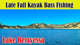 FALL KAYAK BASS FISHING  LAKE BERRYESSA [upl. by Boru]