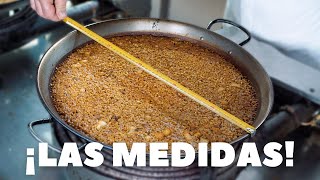 Las Medidas de la Paella para 3 4 5 8 o 10 personas [upl. by Egres]