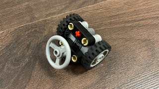 LEGO Technic Mini Steering System Only 3 Studs Wide  TYPE B [upl. by Sirtemed161]