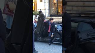 Billionaire Bruce Wayne getting out his Lamborghini Revuelto billionaire monaco luxury lifestyle [upl. by Dyan]