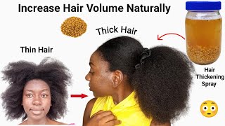 Increase Hair Volume Naturally amp Turn Thin Hair to Thick Hair  Fenugreek Water for Fast Hair Growth [upl. by Arron]