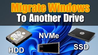 How to Migrate Windows to Another Drive\HDD  SSD  NVMe\Clone Windows 1110 81 amp 7➡️Step by step [upl. by Ogeid]