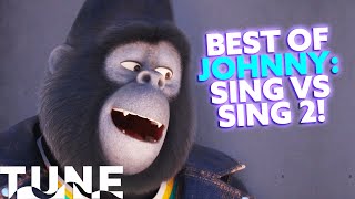 Best of Johnny Taron Edgerton in Sing VS Sing 2  TUNE [upl. by Uzzi]