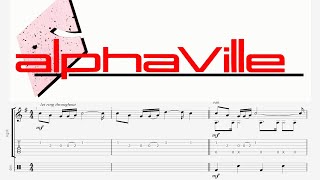 Alphaville  Big in Japan  Fingerstyle Guitar Tabs [upl. by Iman270]