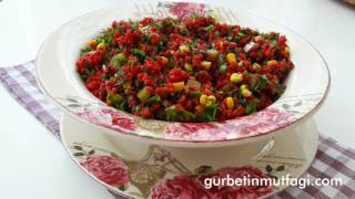 Şalgamlı Bulgur Salatası TarifiPancarlı Salata TarifiGurbetinmutfagi [upl. by Elockcin]