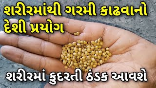 શરીરમાંથી ગરમી કાઢવાનો દેશી પ્રયોગ શરીરમાં તરત જ ઠંડક આવશે  HealthTipsInGujarati [upl. by Ariel]