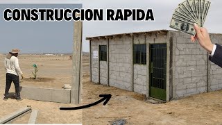 COMO hacer CASA en 10 HORAS usando PLACAS de CONCRETO  BLOQUES DE HORMIGON prefabricado [upl. by Martsen]