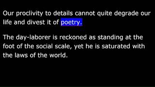 Nominalist and Realist  Essays 2nd Series   8  Emerson [upl. by Adorl867]