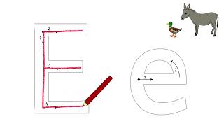 Schreibrichtung E e  Denken Lernen Verstehen [upl. by Hamilah]