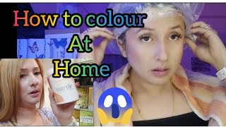 Yumda hair colour karamna shanggani how to colour hair at home Easy method [upl. by Elamrej70]