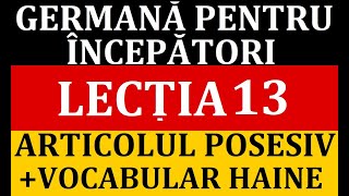 Invata Germana  Germana pentru incepatori  Lectia 13 [upl. by Eimmot969]