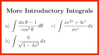 More Introductory Integrals [upl. by Lira585]