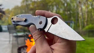 Lightweight to Heavyweight  Spyderco Para 3 M4 Titanium Scales Patina Review [upl. by Liuka167]