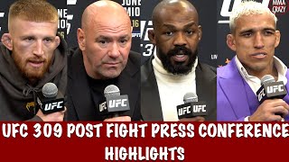 UFC 309 Post Fight Press Conference Highlights [upl. by Hagile]