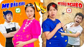 Mẹ Bầu Giàu Vs Mẹ Bầu Nghèo Giải Cứu Con  Min Min TV Minh Khoa [upl. by Yderf]