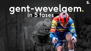 Mads Pedersen kraakt de code en klopt Mathieu van der Poel in GentWevelgem in een sprintàdeux [upl. by Ihpen437]