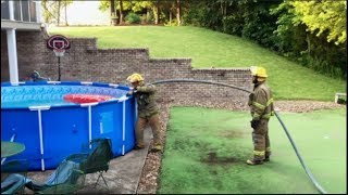 Coble Fire Department  Local Swimming Pool Fill Up [upl. by Rolyt601]