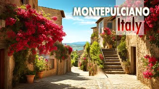 Walking tour 4K60 HDR  Tuscany Italy  Montepulciano [upl. by Mala]