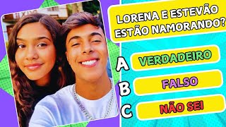 LORENA PINA E ESTEVÃO FILIPE  O Quanto Você sabe sobre eles  Para os FÃS de VERDADE  Irmãs Pina [upl. by Efi]