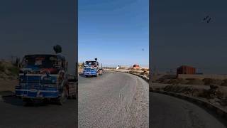 Beautiful trailer at Northern Bypass Chowk Pakistani Truck Shorts [upl. by Zildjian300]