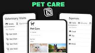 Pet Care  The Best Pets Notion Template [upl. by Bridges]