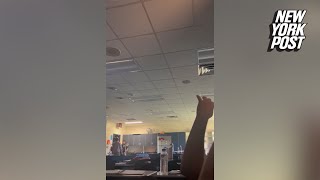 Chilling video shows classroom on lockdown during shooting at Apalachee High School [upl. by Leanna255]