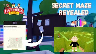 SECRET MAZE REVEALED IN LIVETOPIA  UPDATE 62 Livetopia Roleplay Roblox [upl. by Eelyrehc]