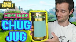 Real Life Chug Jug  Chug Jug IRL CHallenge Fortnite Funny Moments [upl. by Ronyam732]