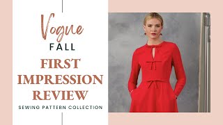 Review VOGUE 2024 Fall Sewing Patterns [upl. by Trub884]