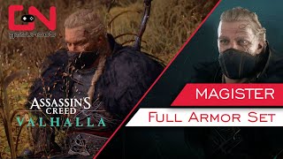 AC Valhalla Magister Armor Set  Full Raven Clan Armor Locations amp Showcase [upl. by Zoes]