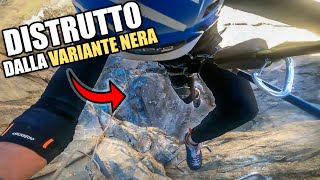 Ferrata Pont Canavese estrema ⛰️ SCONFITTO DALLA VARIANTE NERA [upl. by Nneb]