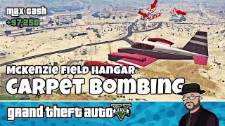 GTA 5 Arms Trafficking Air Mission 5  Carpet Bomb Airfield [upl. by Cahan]