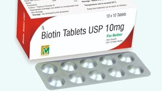 Biotin tablet uses amp benefits in telugu  biotin for hairskinnails [upl. by Alleunamme753]