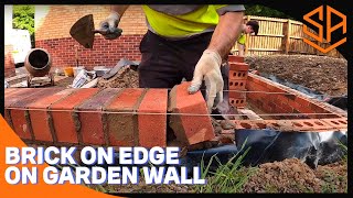 GARDEN WALL BRICK ON EDGE COPING [upl. by Corell]