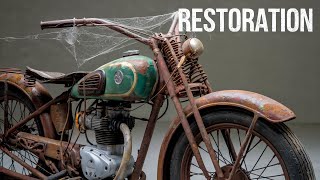 Old Bullet Full Restoration  Royal Enfield Bullet modification 🔵 [upl. by Encrata]