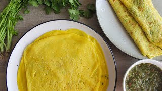 Mauritian Savoury Crêpes Recipe  Crêpe Salée [upl. by Anaud128]