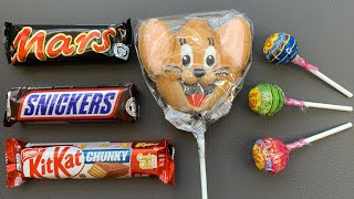 Asmr Lollipops Candies Gummy Candy and Chocolate [upl. by Egon]