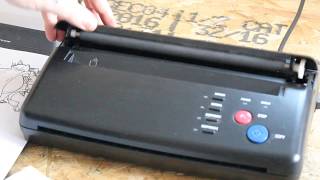 How to use a Thermal Printer for tattoo stencil [upl. by Dawkins455]