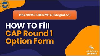 BBABMSBCAMCAMBA integrated Option Form Process  BBA  BMS CAP Option Form BCA  BMS  Hindi [upl. by Gerbold777]