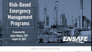 Client Education Series Webinar  Risk Based Emergency Management Program [upl. by Chuipek]