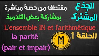 Tronc commun  lensemble IN et larithmétique  la parité Exercice  الجذع المشترك [upl. by Veedis620]