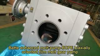 BOPP film melt gear pump [upl. by Helsie]