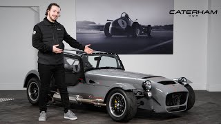 A Brand New Caterham 620R Finished in Nardo Grey  A Walk Around With Jean [upl. by Call]