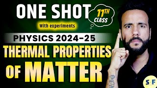 THERMAL PROPERTIES OF MATTER ONE SHOT 202425  Class 11 Physics with Experiment NCERT with Ashu Sir [upl. by Yenttihw25]