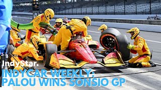 IndyCar Weekly IMS GP wrap 500 practice preview [upl. by Einahpts]