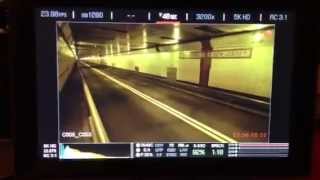 Red Bull F1 car being driven through Lincoln Tunnel 190mph [upl. by Hseham]