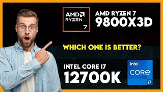 AMD Ryzen 7 9800X3D vs Intel Core i7 12700K Comparison [upl. by Corney609]