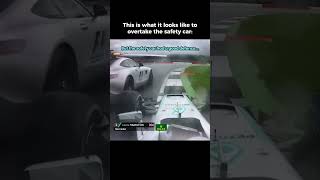 Lewis Hamilton overtakes the safety car in Formula 1  lewishamilton f1 racing [upl. by Ailes]